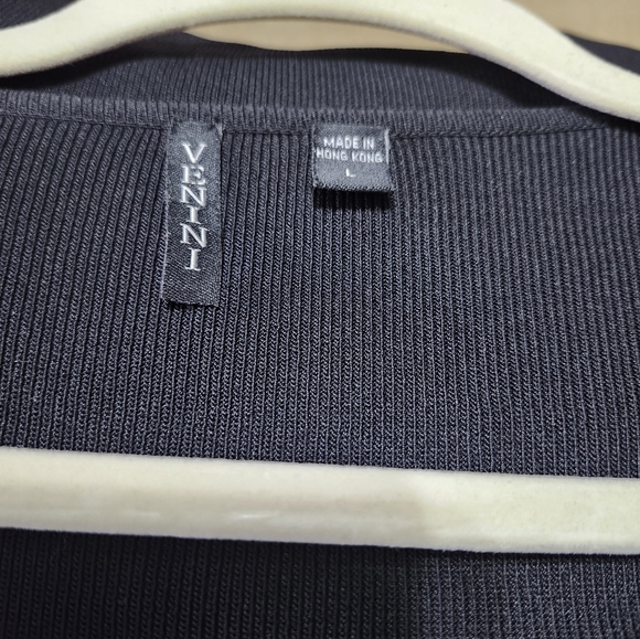 Venini Black and White Polka Dot Cardigan Sweater‎ Size Large - Picture 6 of 6